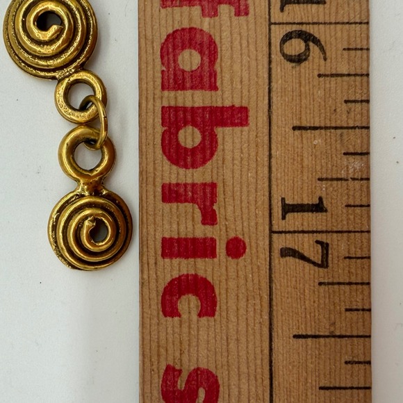 Vintage Unsigned Goldette Etruscan Revival Necklace Art Deco Nouveau - Picture 8 of 10